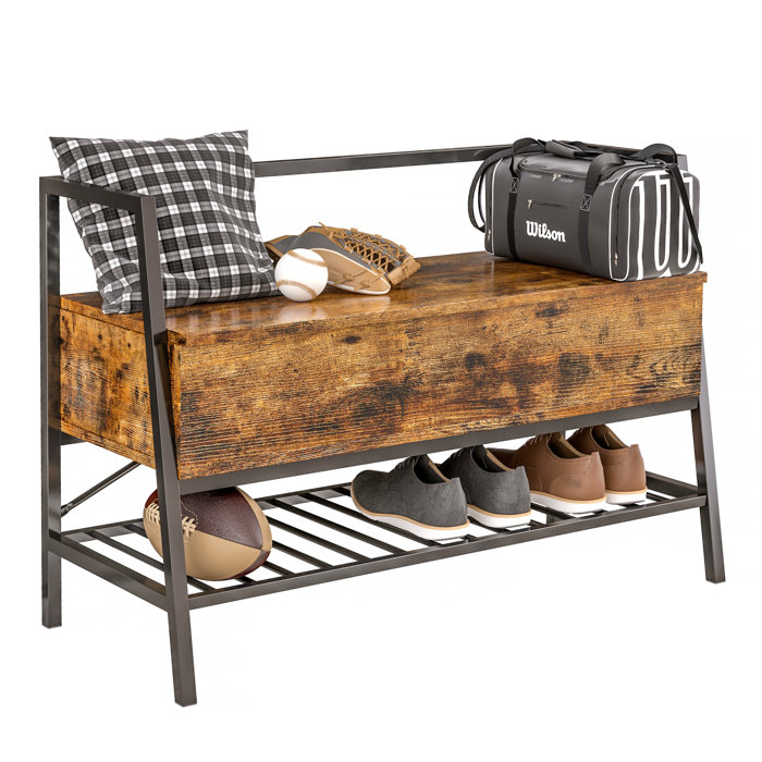 17 Stories Industrial Shoe Storage Bench & Reviews Wayfair